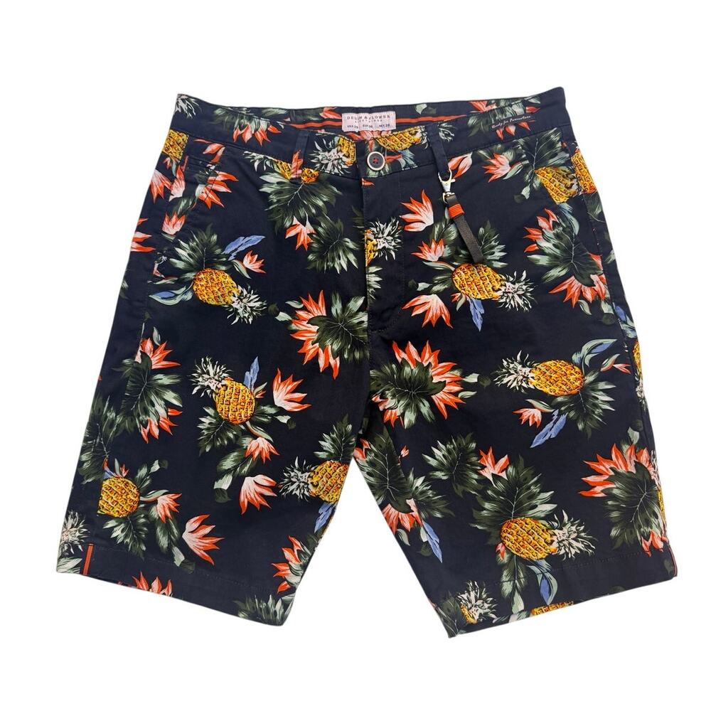 Denim & Flowers Rick Singh Tropical Shorts